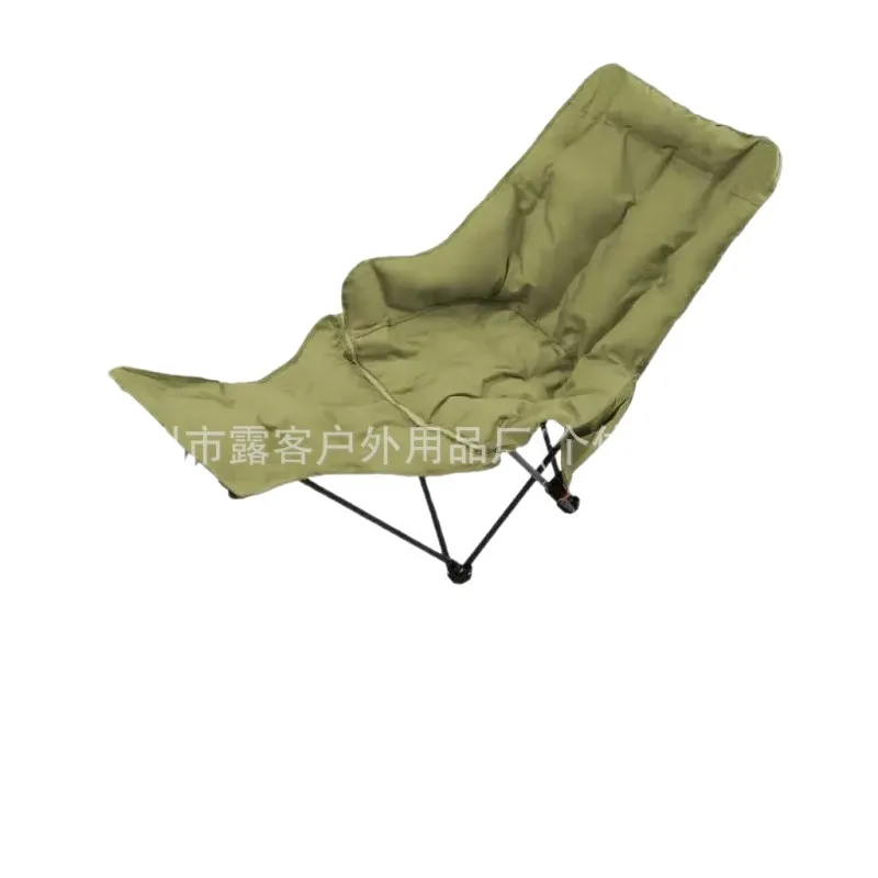 Four-gear thickened cotton lazy recliner, dual-use for sitting and lying, portable, foldable and adjustable