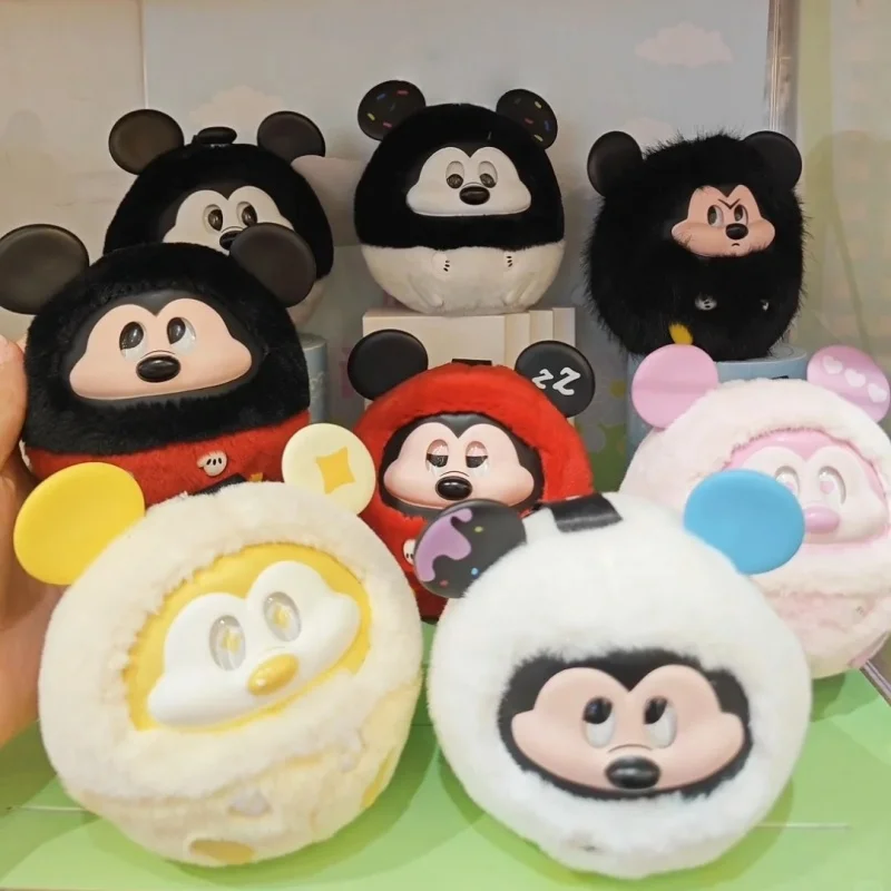 

New Original Genuine Disney Mickey Fun Crash Series Blind Box Pendant Keychain Mickey Mystery Boxes Ornament Surprise Toys Gifts