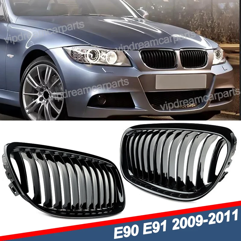 

Глянцевая черная передняя решетка радиатора для BMW E90 E91 LCI Sedan 4Door 2009-2011