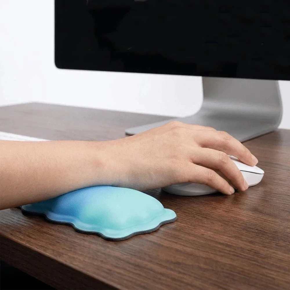 Ergonomic Keyboard Wrist Rest Comfortable Non-Slip Base Mouse Wrist Support Pad Soft Hand Rest Wristband Mouse Mat