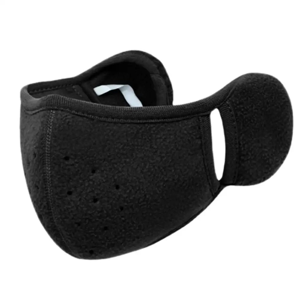 2 in 1 Winter Warm Face Mask Earmuffs Unisex Coldproof Face Covering Outdoor Cycling Hiking Ski Ear Warmer Face Mask 1-5pcs