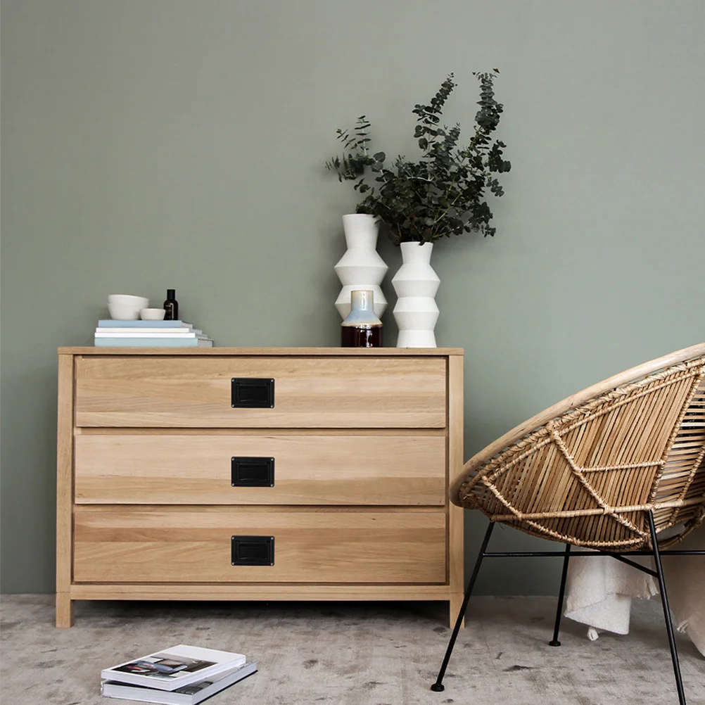 

Zinc Alloy Recessed Door Pull Handle Wear Resistant Flush Drawer Pulls Stylish Furniture Hardware Versatile Use