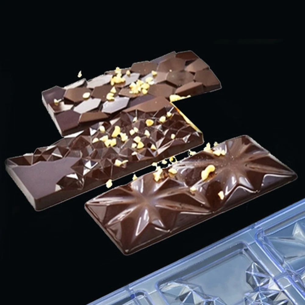 

Chocolate Cadny Bar Mold Polycarbonate Chocolate Mould Plastic Baking Pastry Cake Mold Bonbon Confectionery Tool