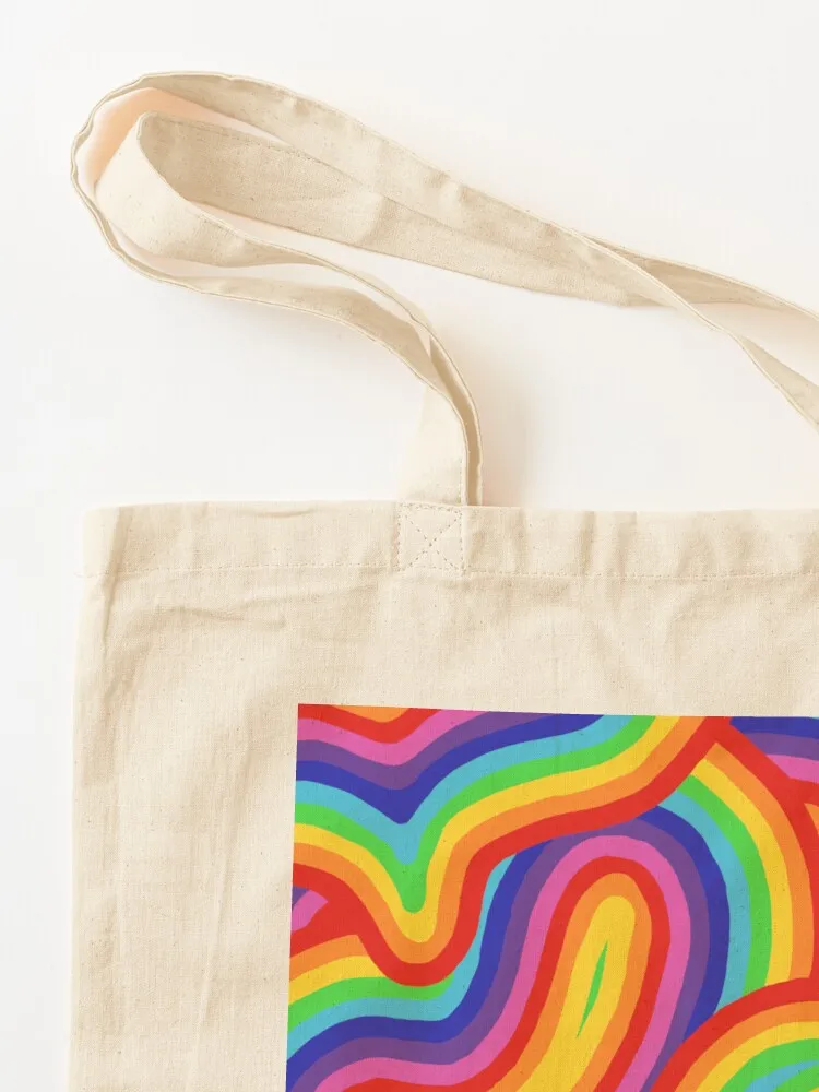 rainbow Tote Bag Woman shopper bag bags for women custom bags hand bag ladies