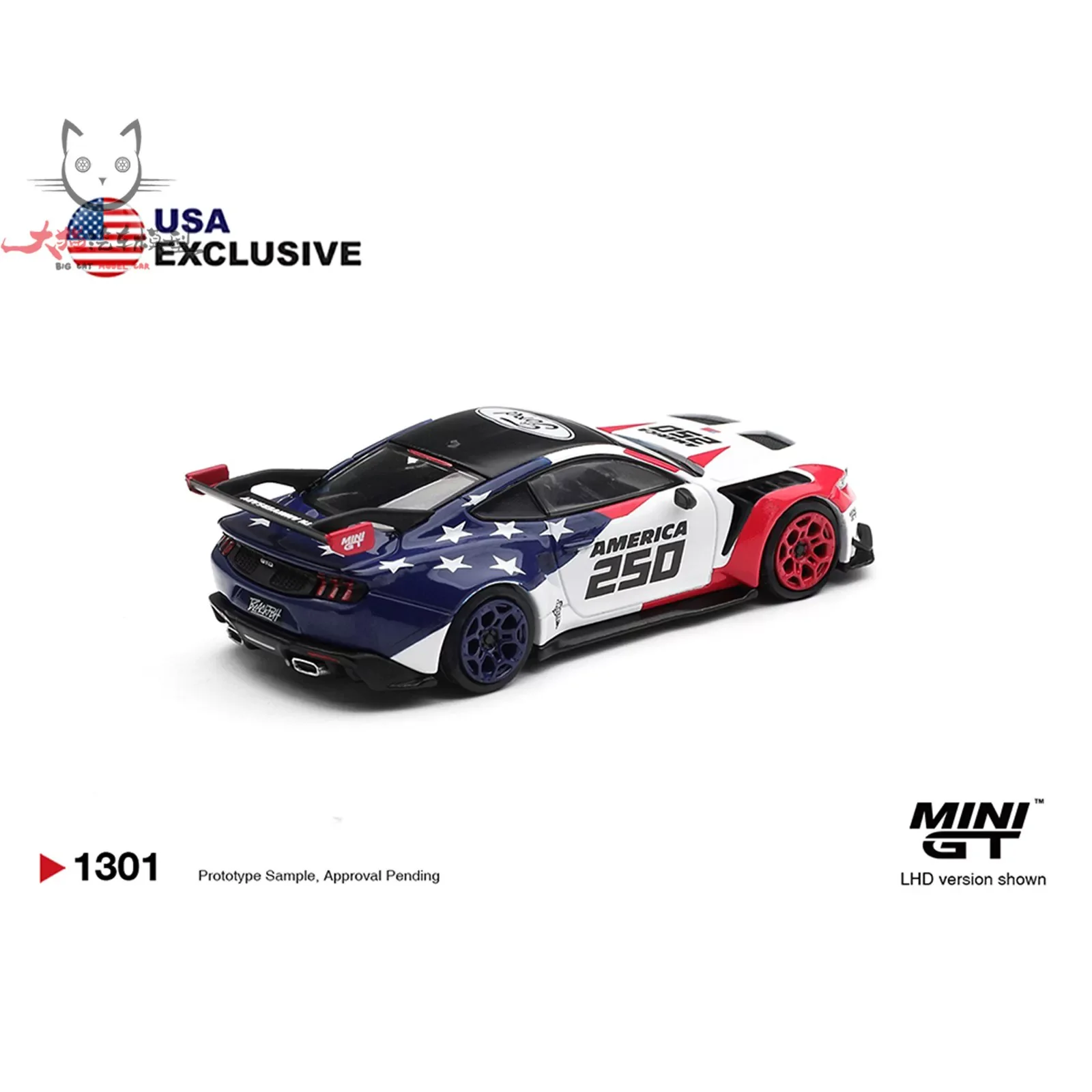 MINIGT TSM 1:64 1301 Adults Hobby Ford Mustang GTD Diecast Model Car