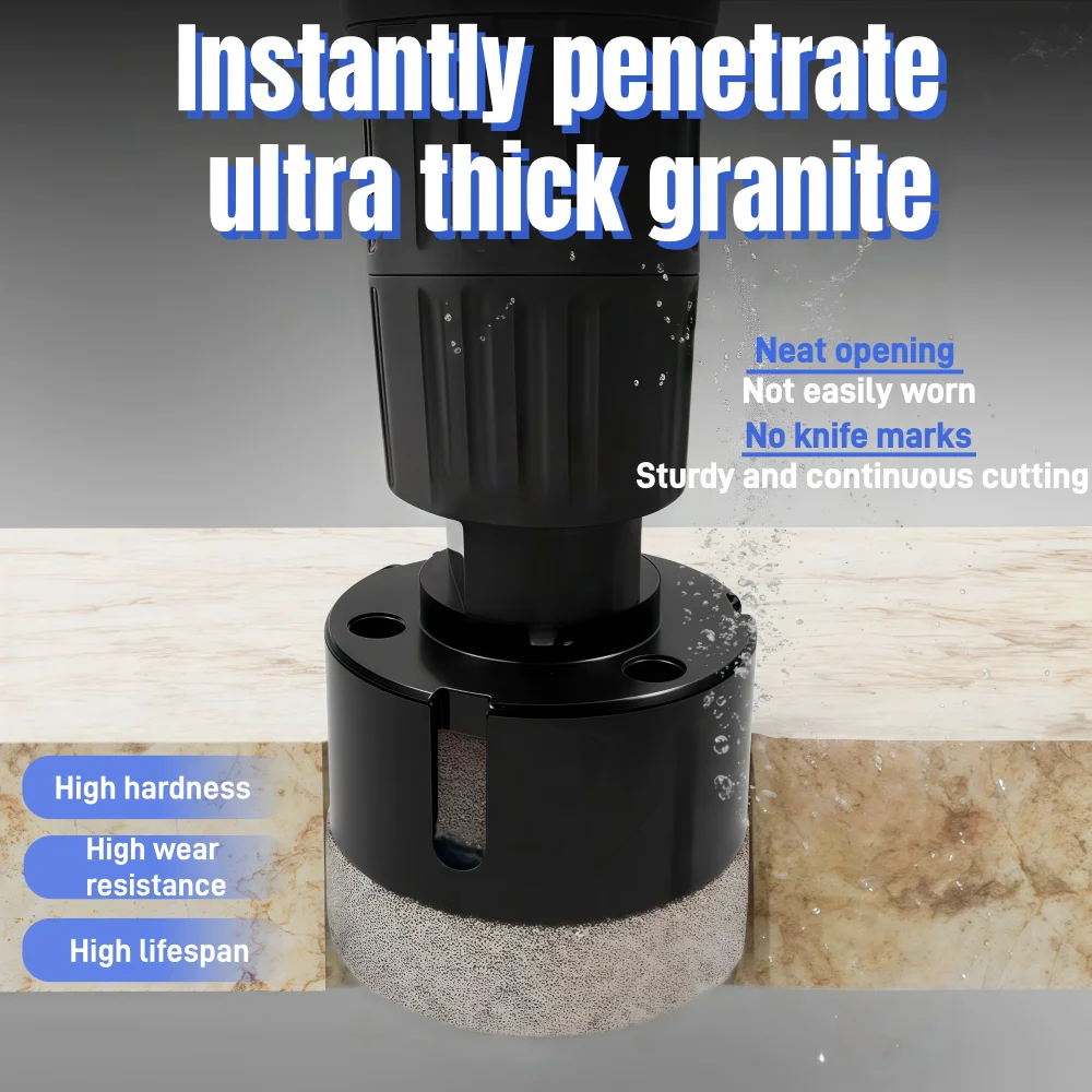 M14 موضوع جاف فراغ صنع من النحاس الرخام ثقب البناء المنشار فتاحة الماس الحفر الأساسية بت لسيراميك الجرانيت الرخام #3