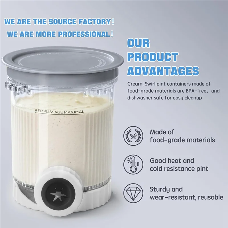 【abode】macchine-per-gelato-per-ninja-nc701-nc700-series-contenitori-per-creami-a-spirale-4-pezzi-pinte-e-coperchi-per-gelato-da-16-oz-con-cucchiai