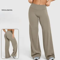 Mallas de pierna ancha holgadas para mujer, pantalones deportivos de secado rápido de estiramiento alto, pantalones de Yoga para Pilates y levantamiento de glúteos, primavera y otoño