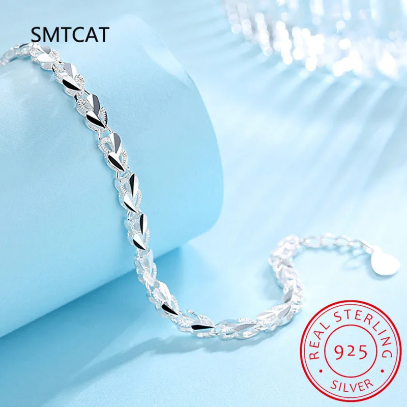S925 Sterling Silver Korean Edition Trendy Simple and Personalized Creative XO Bracelet Temperament Bracelets Classic Jewelry