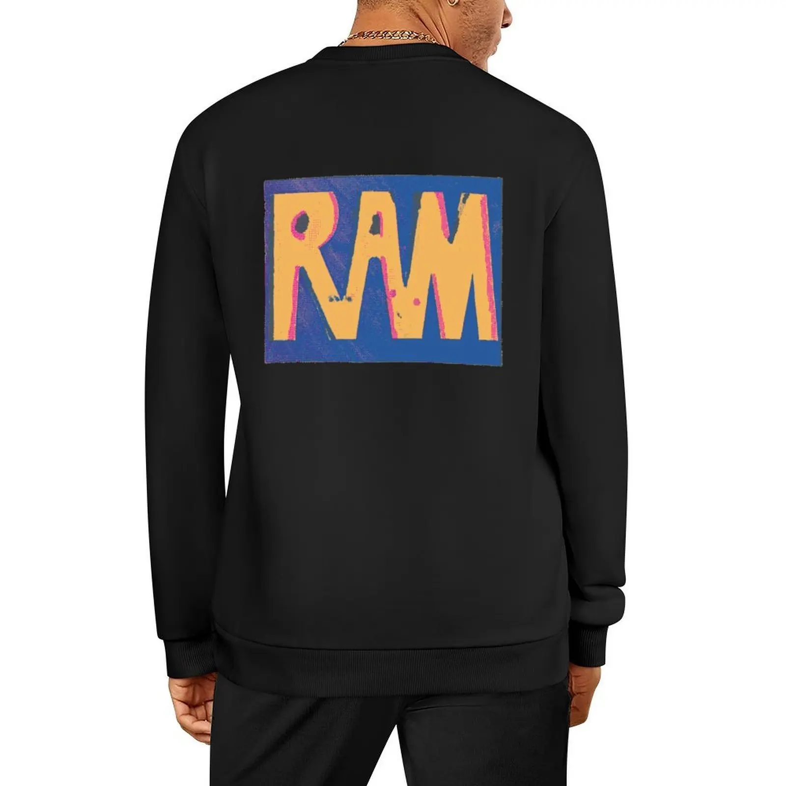 

RAM pixel Pullover male clothes korean autumn clothes winter clothes men clothing oversize sweatshirt
