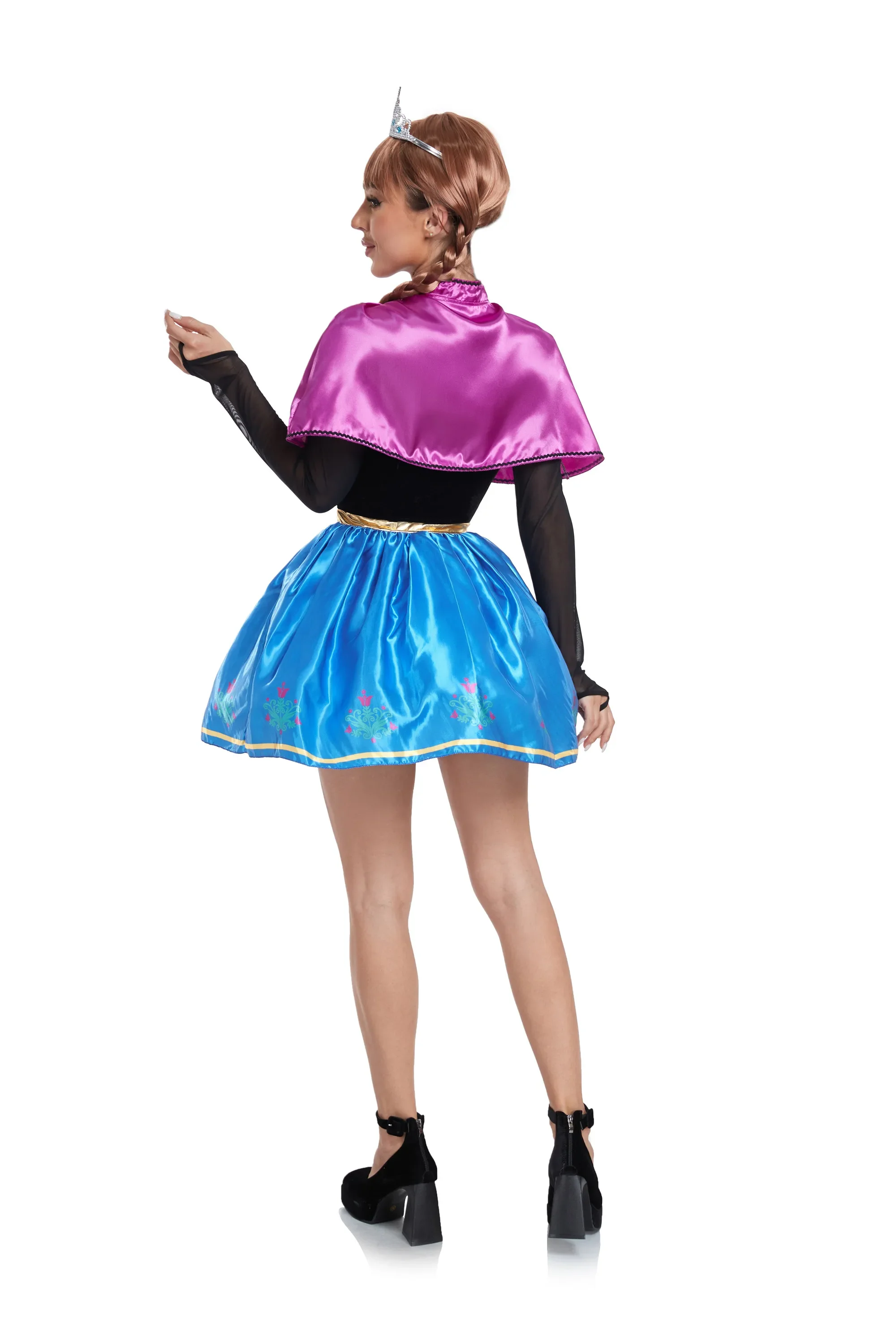 Costume da donna Sexy Frozen Elsa Anna Princess Cosplay Carnival Halloween Fantasia Fancy Dress