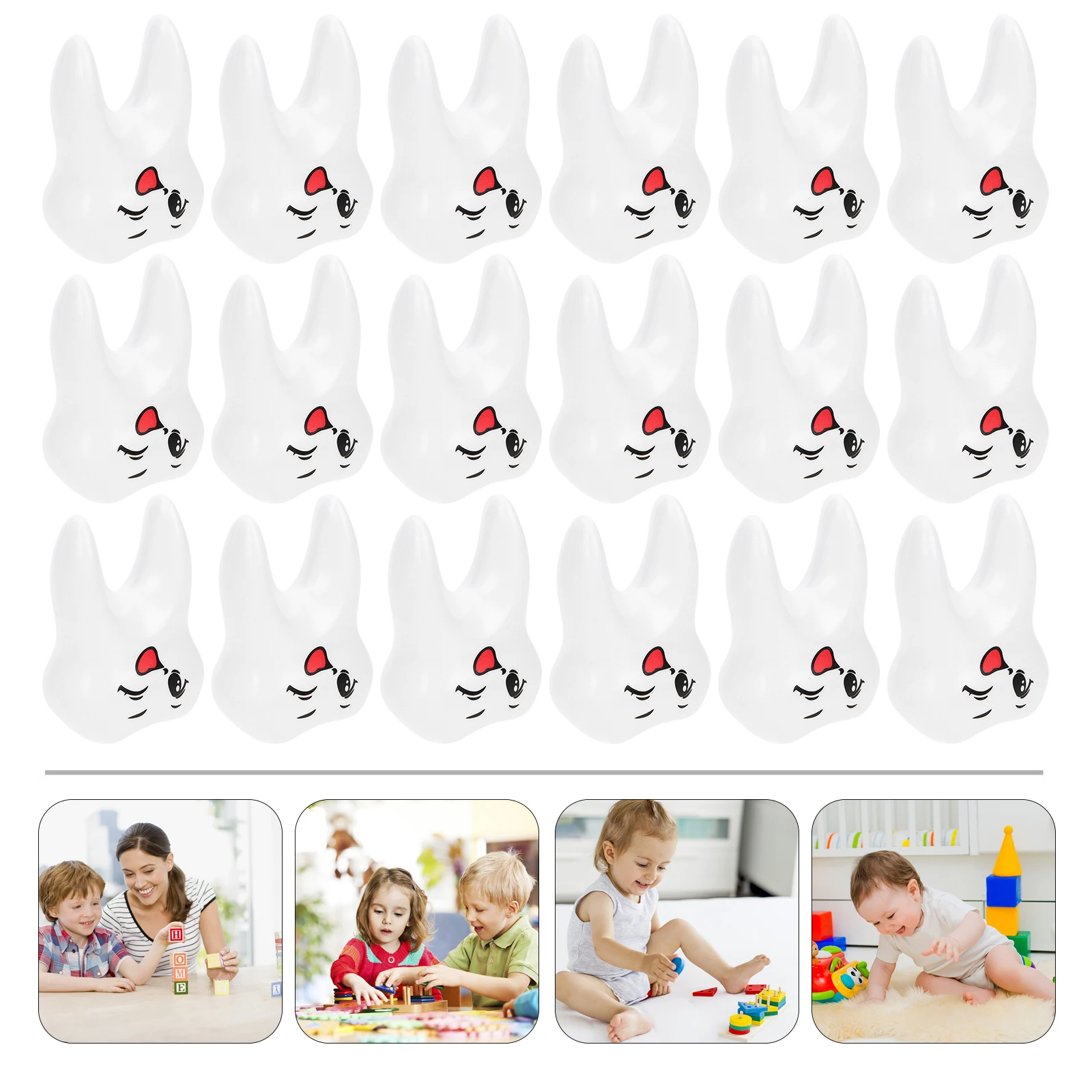 

15 Pcs Teeth Toy Fake Dental Model Plastic B Cartoon Pendant Kids Educational Supply Safe Durable Fun Decor Party Favor