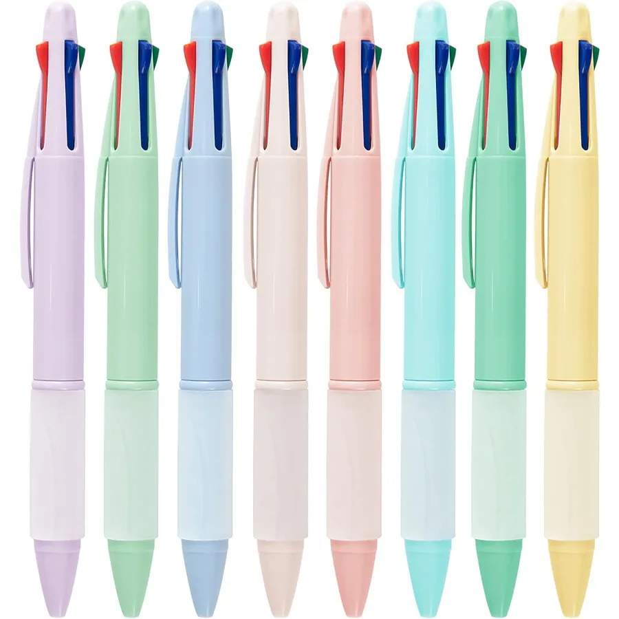 

Mult Ball Point Pens 4in1 Colored Pens 1.0mm Assorted Inks 4Color Ballpoint Pen (8 pack)