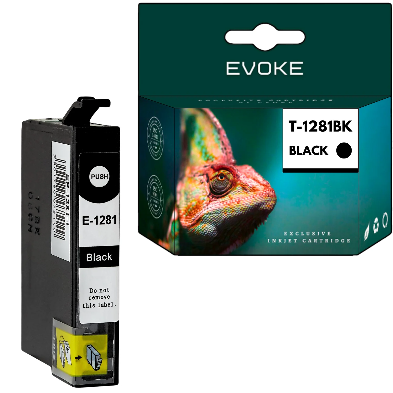 Evoke Compatibele Inkt voor Epson T1281 1281 C13T12814011 Zwart 12 ml 340 Pagina's Stylus S22 Sx125 Sx130 Sx130W Sx230 Sx235 Sx235W Sx420W Sx425W Sx430W Sx435W Sx438W Sx440W Sx445W Sx535Wd; Stylus