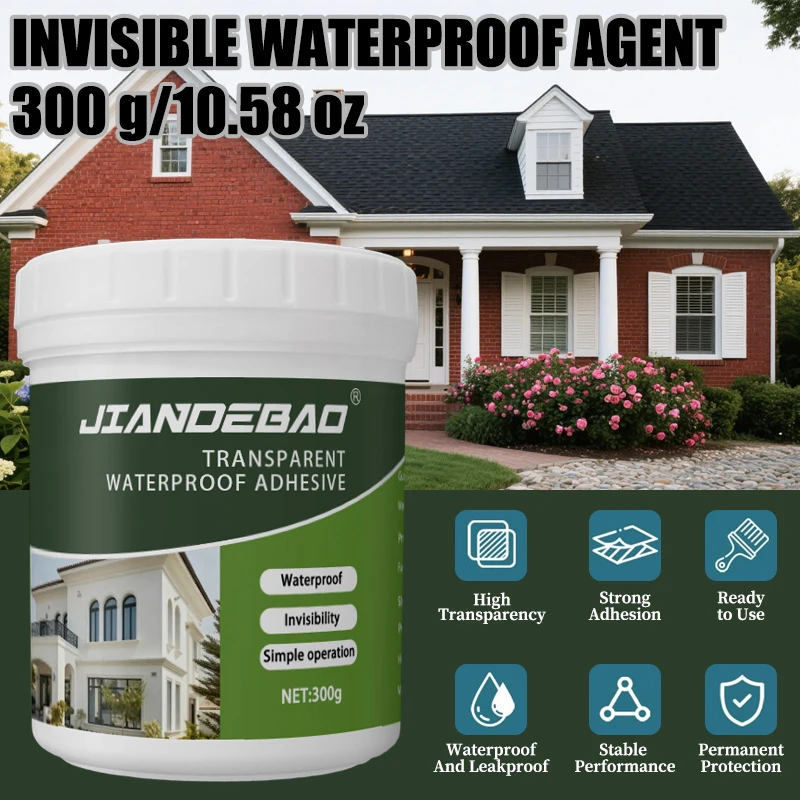 Transparent Waterproof Adhesive 300g Easy Solution for Waterproof Sealing Clear Sealant for Home And Garden