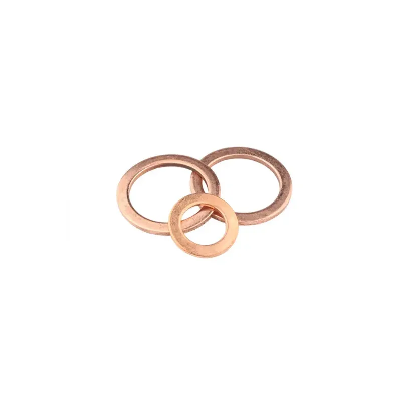Soft Red Copper Gasket for Leak Proof Sealing in Harsh Environments Marine and Industrial Flat Washer Applications