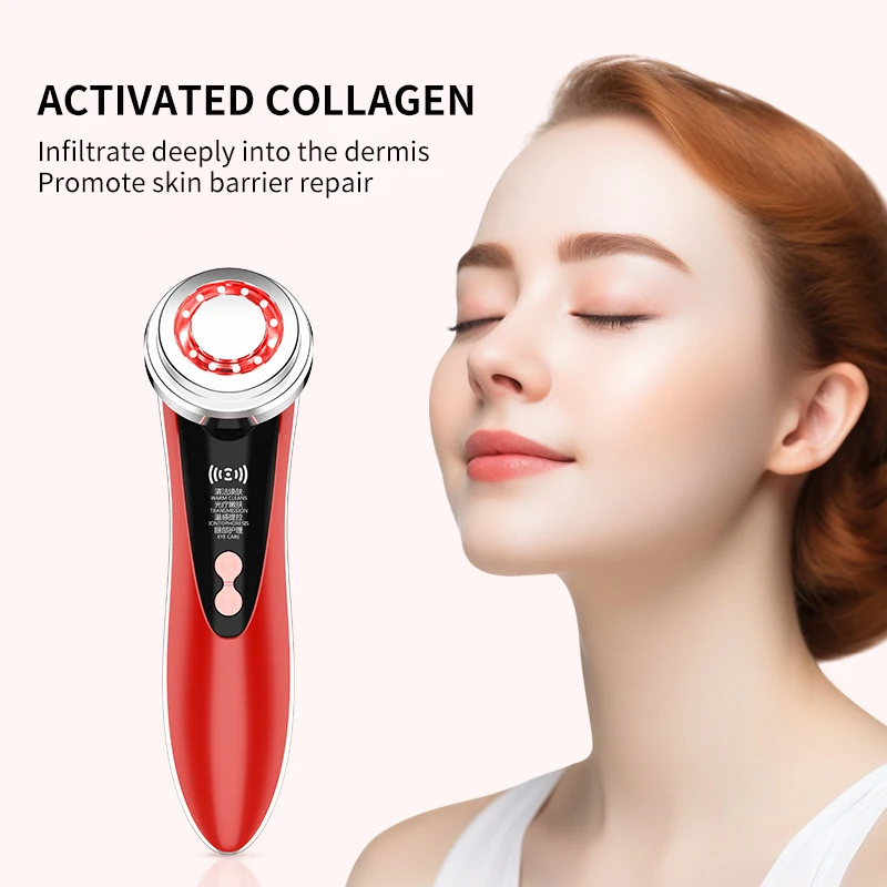 Gezichtsverzorging Face Lift-apparaten Microstroom gezichtsverzorging Vrouwen gezichtsmassager 7-in-1 schoonheidstool