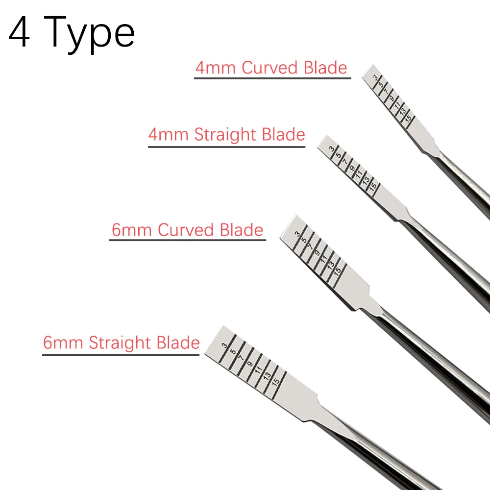 4 pieces/set of dental implant instruments, Ochsenbein chisel bone cutter, bone fracture graft, and live root elevator