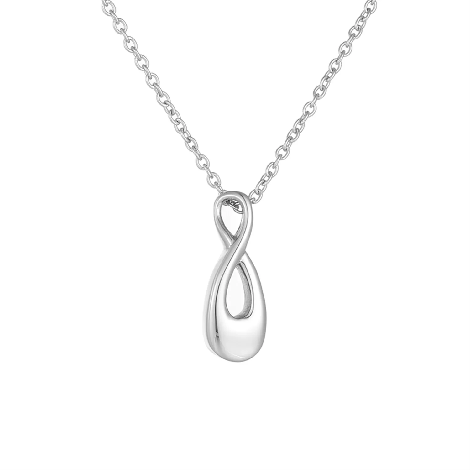 Cremation Necklace - Stainless Steel Ashes Pendant for Human Ash, Memorial Urn Jewelry Keepsake