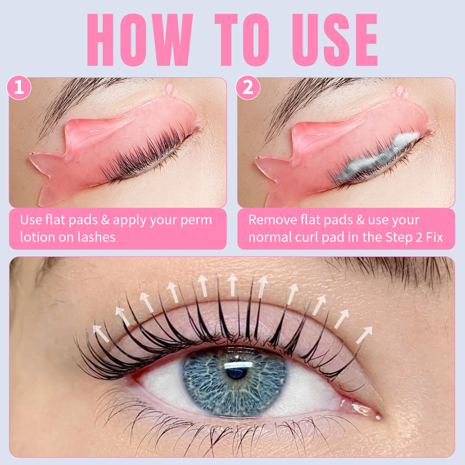 Libeauty 1 Pair Silicone Eyelash Perming Pad Lash Rod Shield Lash Softening Pads Eyelash Curling Iron Makeup Tools & Accessories