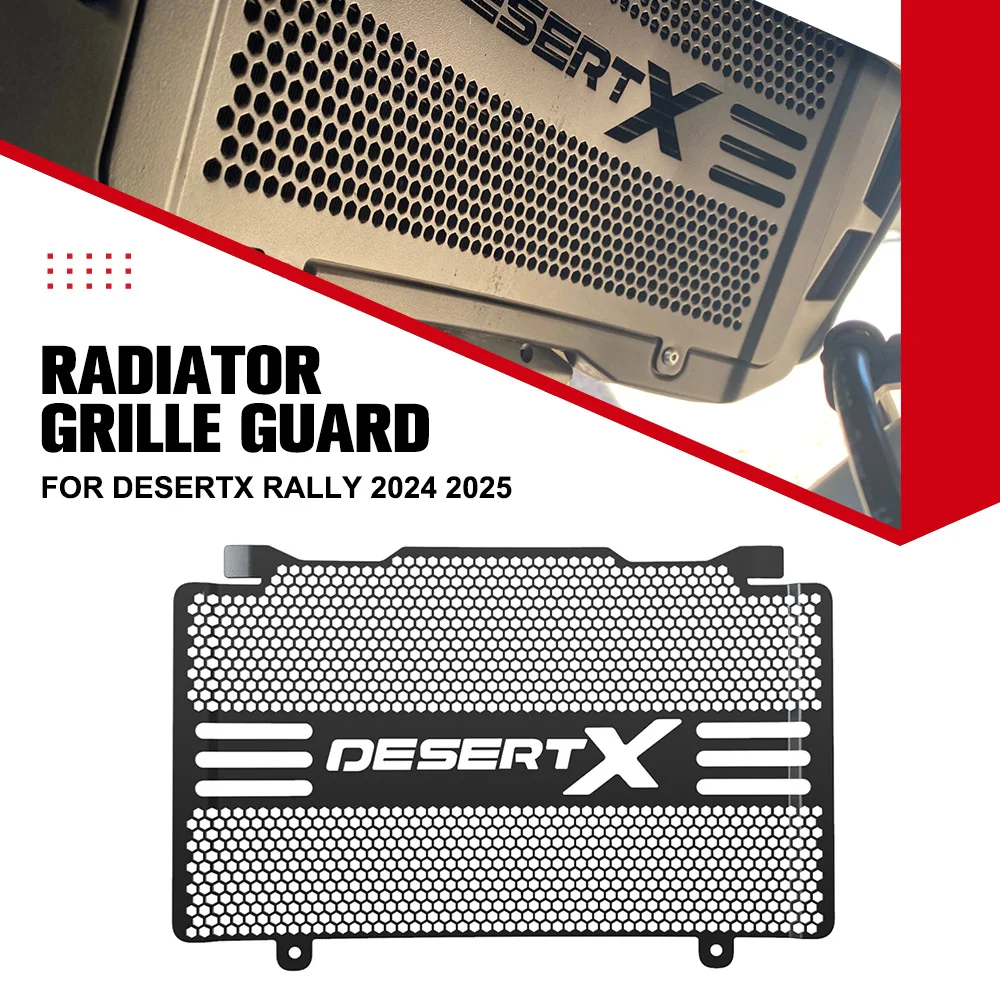 

Radiator Grille Grill Guard Cover Protection Motorcycle For Ducati DesertX Rally 2024 2025 Accessorie T5-5754 Aluminium Desert X