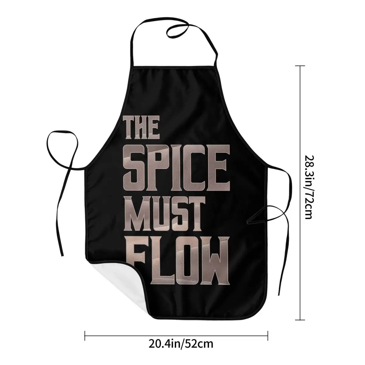 Dune - The Spice Must Flow (Light) Apron Chef Cooking Cuisine Tablier Waterproof Bib Kitchen Cleaning Pinafore for Women Men