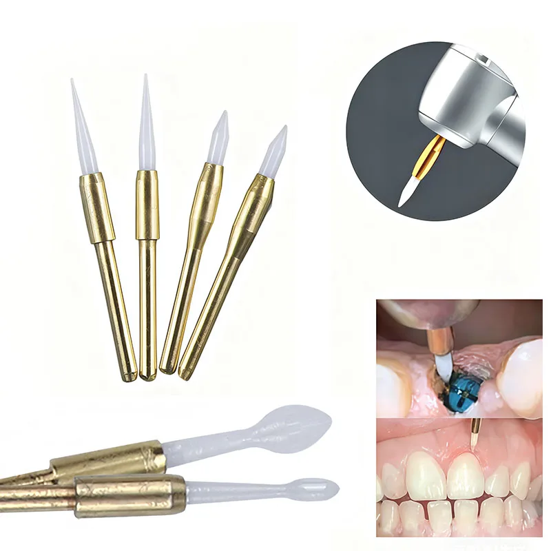 1Pc Dental Ceramic Soft Tissue Burs Gingiva Trimmer Implant Cutting Surgical Ceramic Tooth Cleaning Dentistry Implant Tip Tools