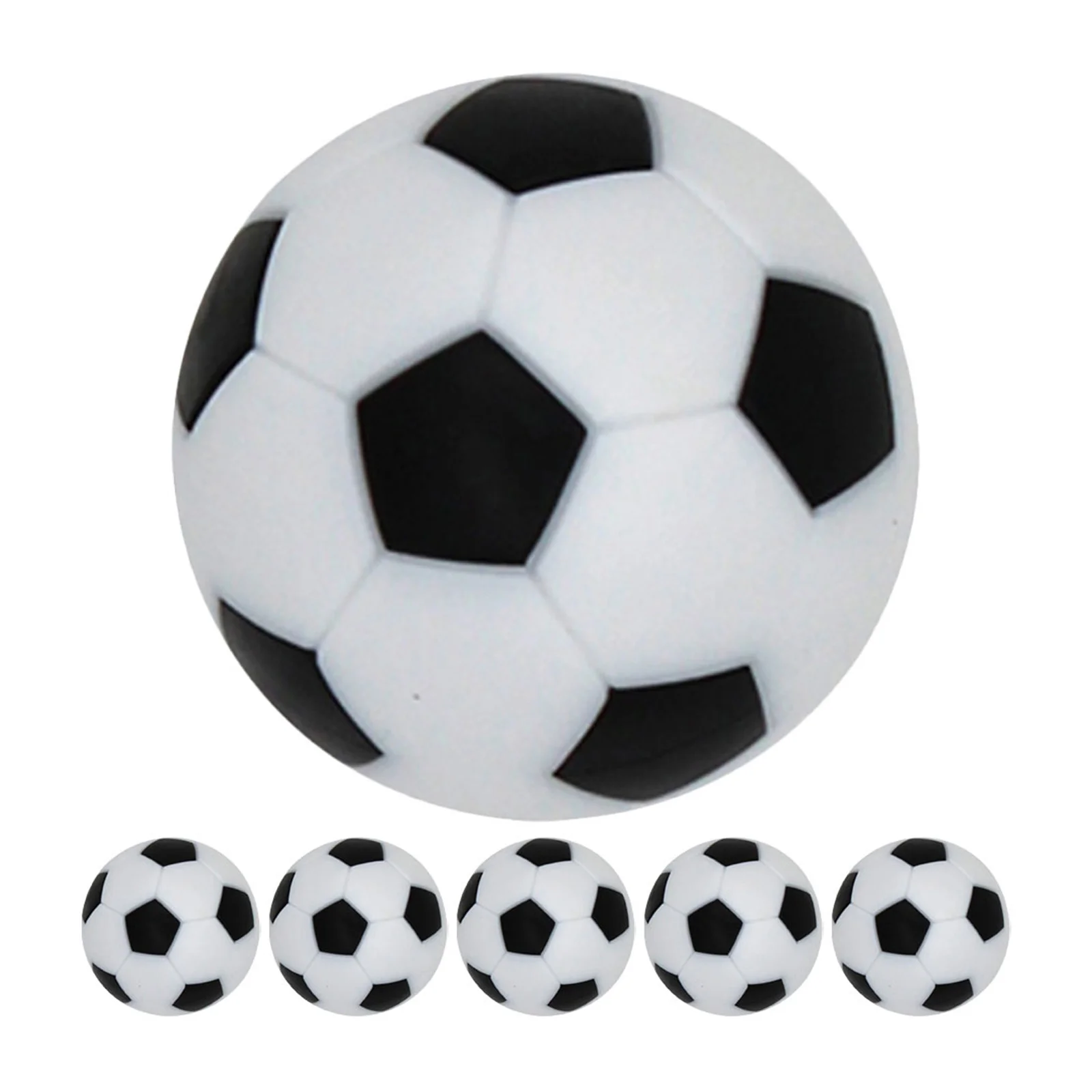 6Pcs Table Soccer Balls Mini Foosball Replacement Footballs Wear Resistant Table Soccer Game Accessories Foosball Ball