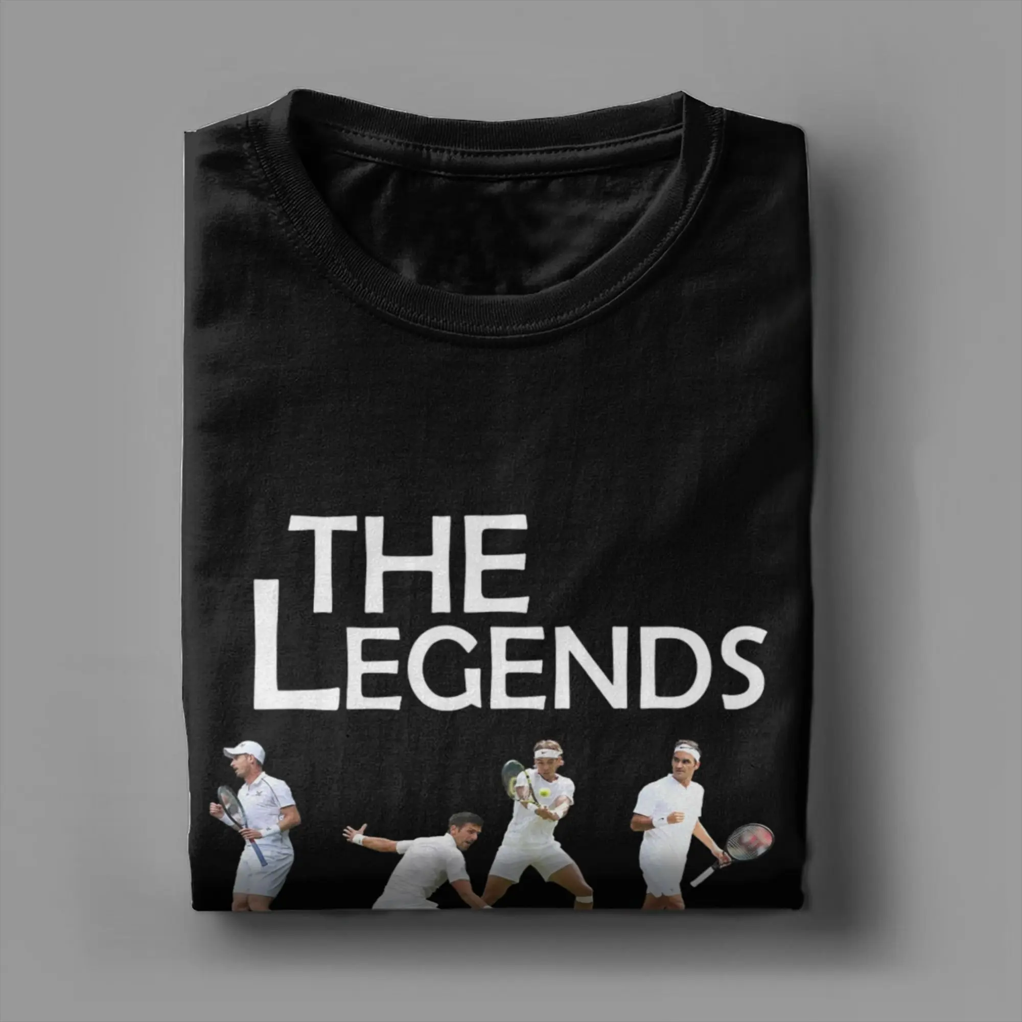 رافائيل الأساطير روجر فيدرر الرجال تي شيرت خمر تيز قصيرة الأكمام طاقم الرقبة تي شيرت 100% القطن 4XL 5XL 6XL بلايز