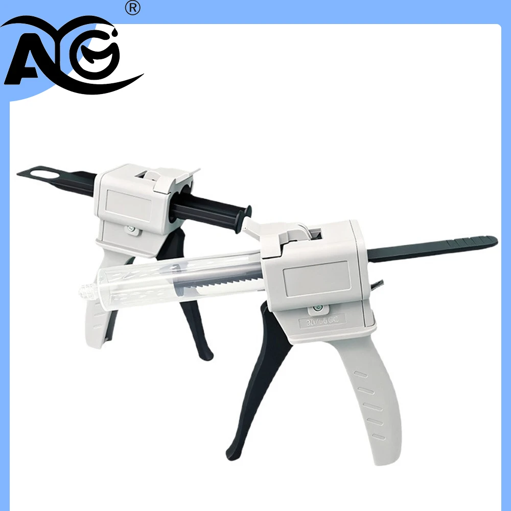 Pistola Dispensadora AG para Silicona Dental, Mezcladores de Impresiones, Puntas de Mezcla Desechables, Pistola Dispensadora Universal, Herramientas Dentales