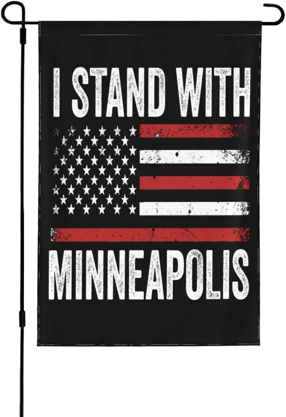 I Stand With Minneapolis flag Minnesota Resist Anti Ice 12x18 In Yard Flags Double-Side Outdoor Garden Banner ZZM