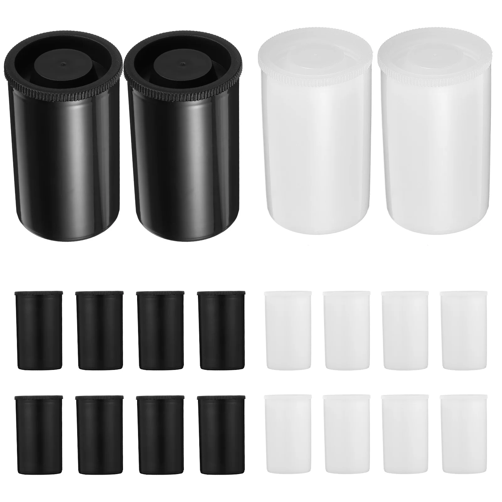 

20Pcs Film Canisters Strong Impact Resistance Portable Empty Reel Containers for Photography Lovers Film Canisters