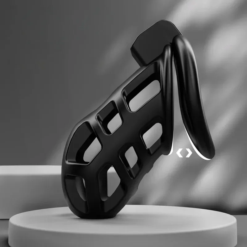 BDSM Sex Toys Breathable Penis Lock Couple Supplies Male Chastity Cage Enlarged Urethral Opening Sexy Urethral Lock Penis Cage - Image 6