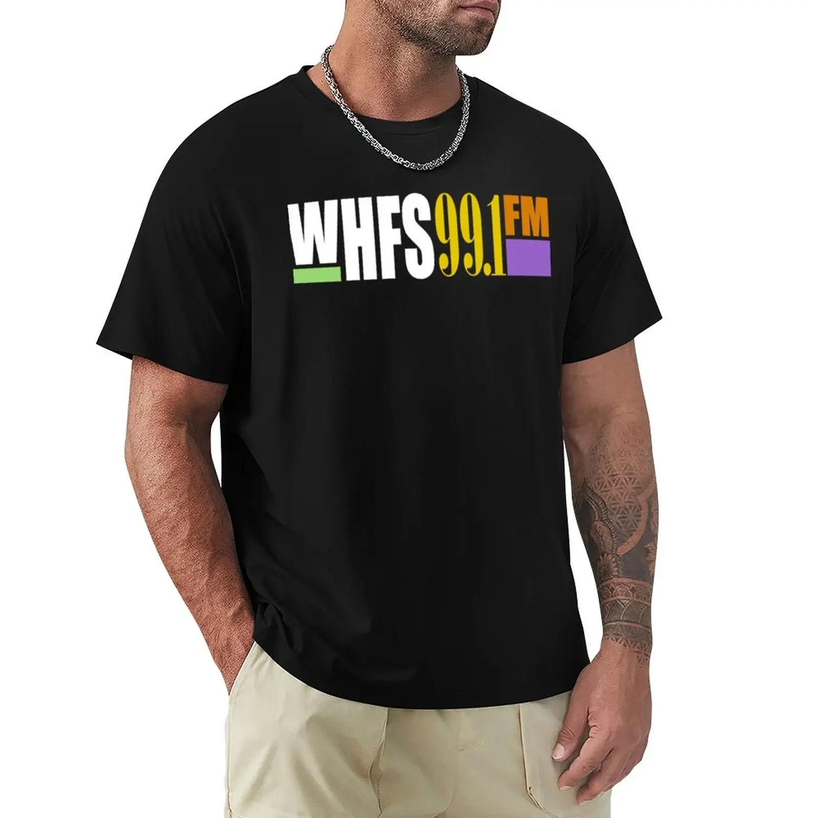 

WHFS 99.1 FM Washington, DC Radio Station Later Logo Classic T-Shirt hippie clothes boys whites mens clothing