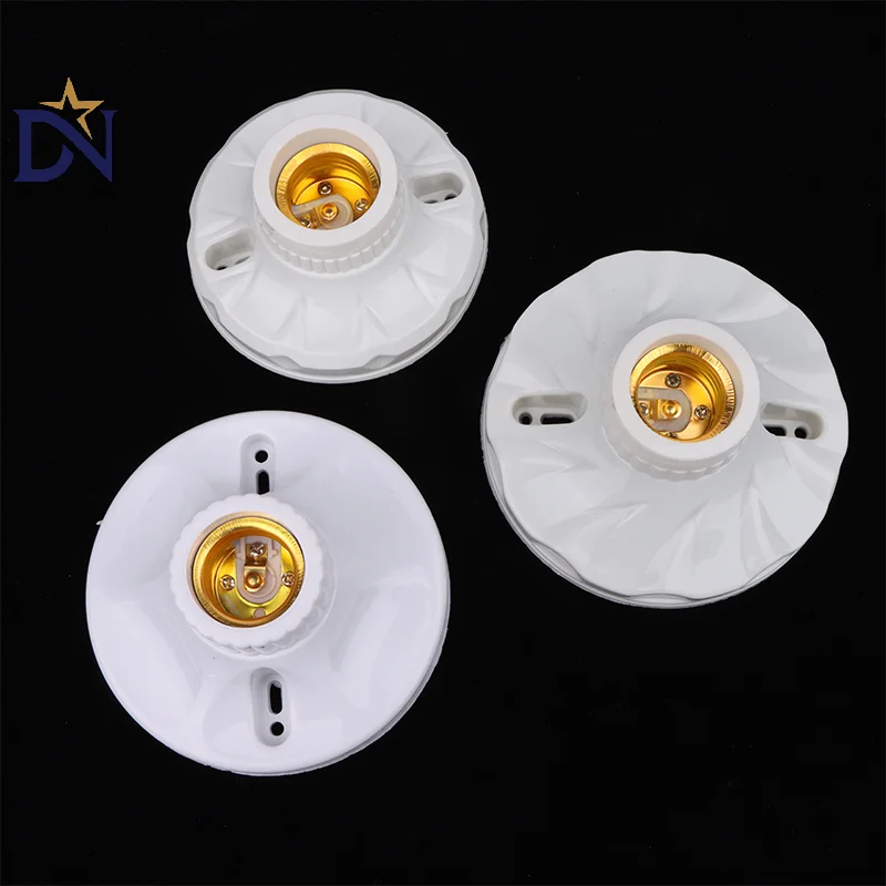Innovative And Practical E27 Lamp Holder High-temperature Resistant Bulb Holder Ceramic Lamp Bulb Socket Lamp Base