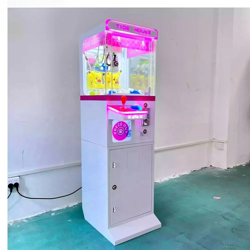 

Little Happy Baby Metal Doll Claw Toy World Doll Vending Machine Mini Claw Crane Game Machine Gift Machine with Bill Acceptance