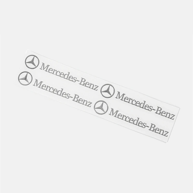 For Mercedes benz A C E S Class CLA CLS W212 W213 W204 W205 Accessories Car Metal Emblem Wiper Stickers Reflective Decor Decals