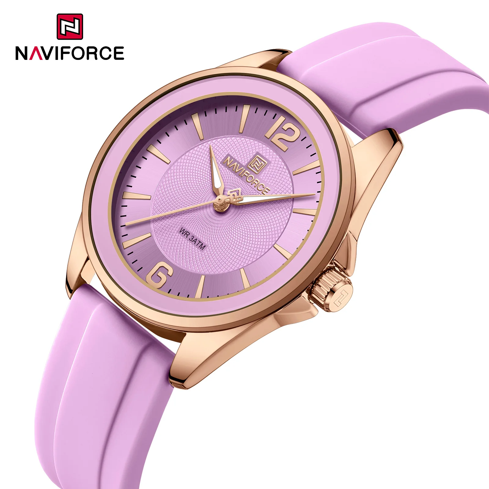 New NAVIFORCE Women's Watch Sports Silicone Strap Watch Women's Quartz Watch Clock Package Gifts Reloj Mujer Relogios Feminino view 2