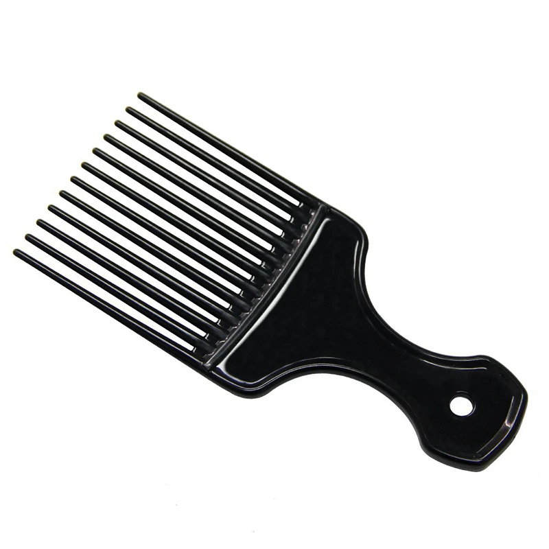 Brede Tanden Borstel Pick Kam Vork Haarborstel Insert Haar Pick Kam Plastic Kammen Voor Krullend Afro Hair Styling Tools Voor vrouwen Mannen