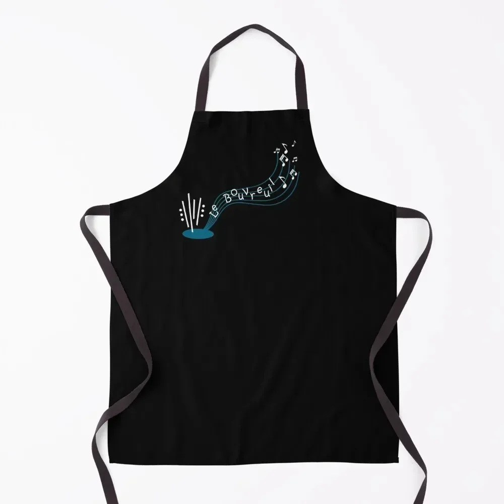

Bouvreuil white text Apron Kitchen Special Accessories esthetician Apron