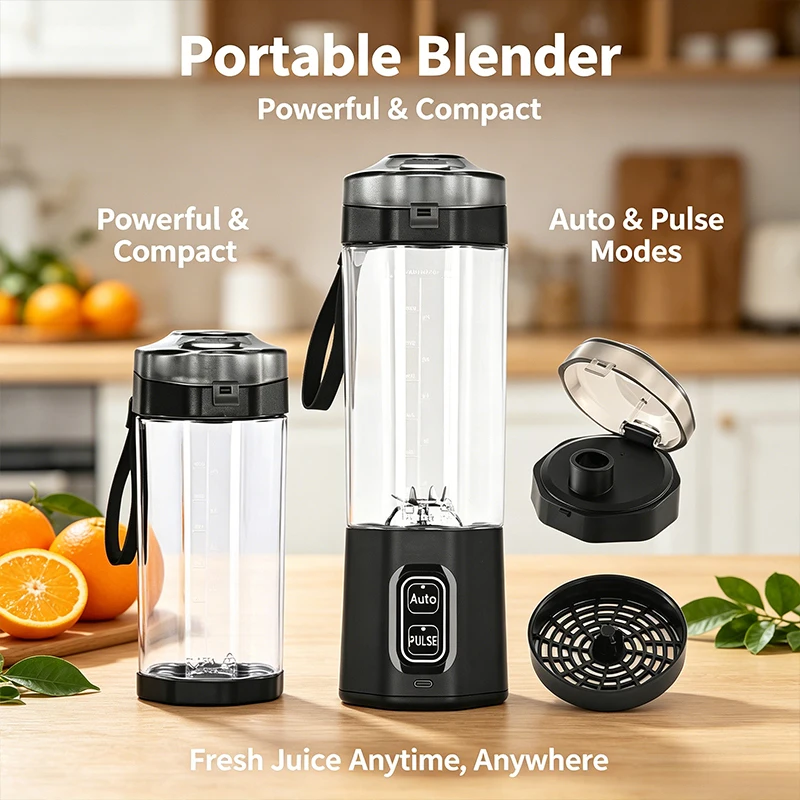 

Новый портативный электрический блендер 2026 года | Многофункциональный высокоскоростной блендер-соковыжималка для фруктов | Легко моется и не содержит BPA