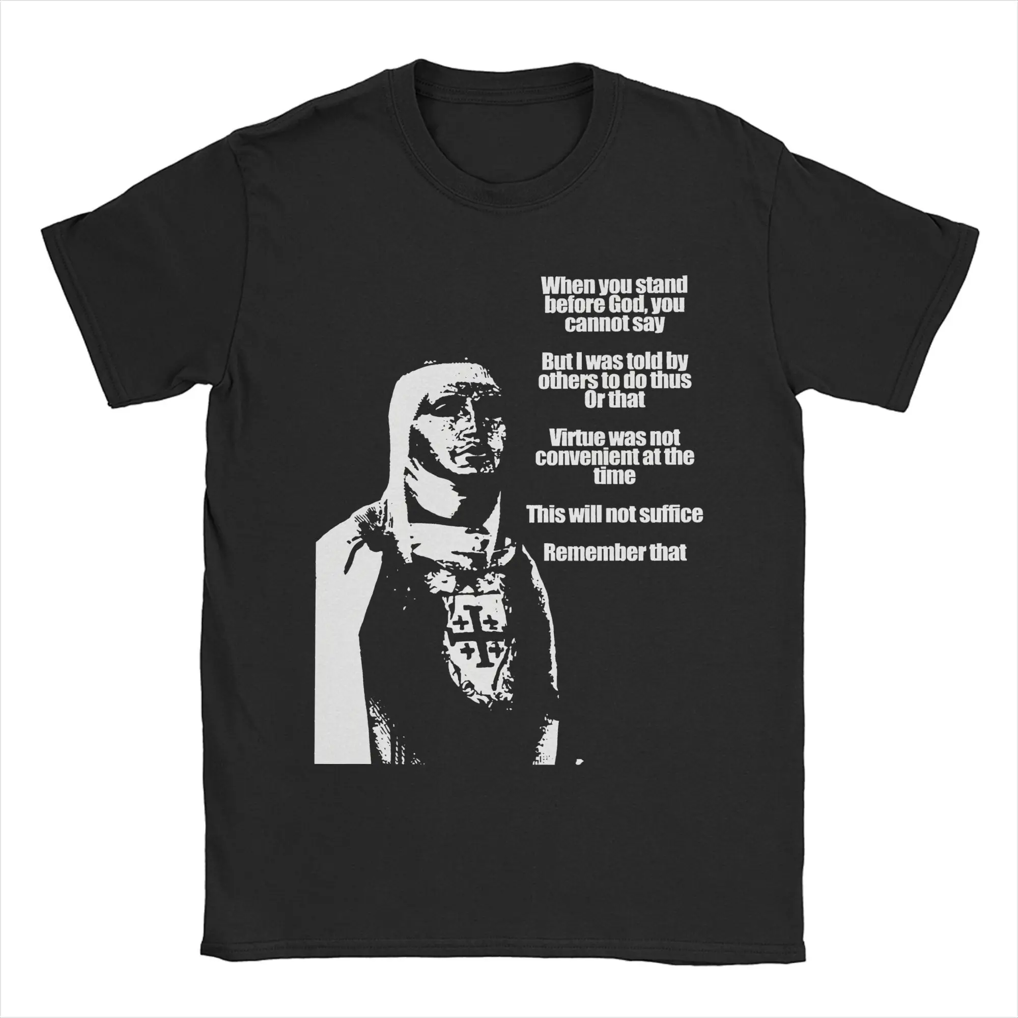 Baldwin IV of Jerusalem Graphic Printing T Shirt for Men Women Leper King Pure Cotton  Tee Shirt Clothes