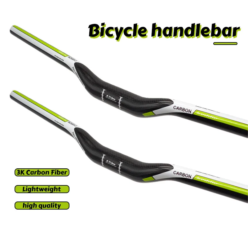 

Руль для горного велосипеда 3K из карбона, 31.8мм, 600-780мм, глянцевый, запчасти для велосипедов