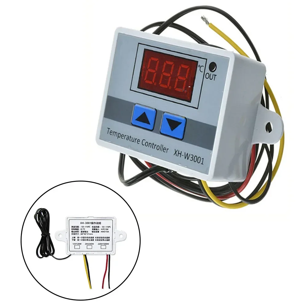 1/2pcs Digital Temperature Controller For XH-W3001 For Microcomputer Greenhouse Cultivation Temperature Control