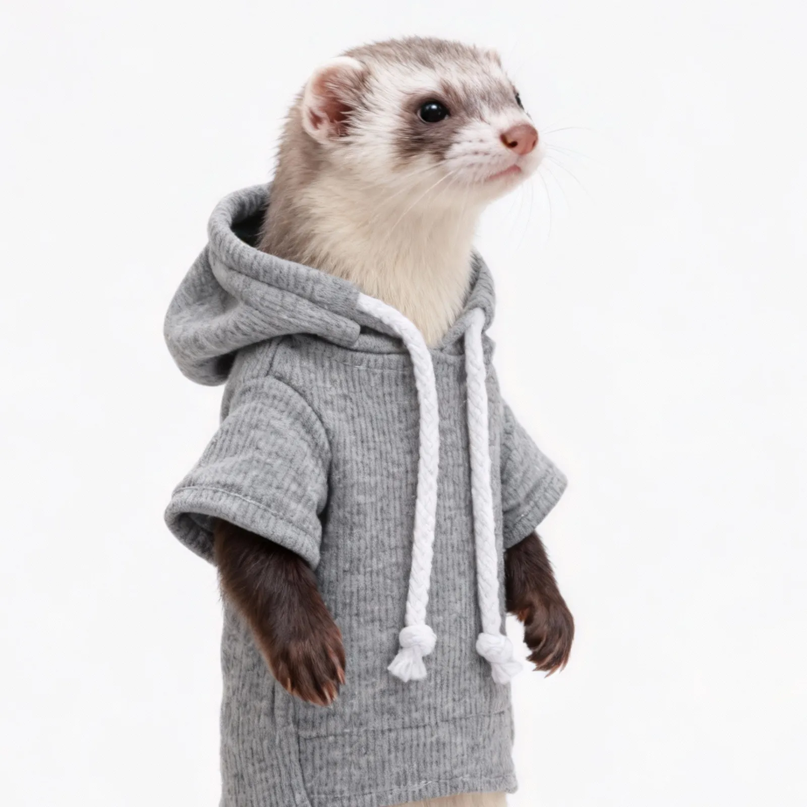 Ferret Sweater Hoodie for Cold Weather – Cute Pet Clothing Vest Apparel