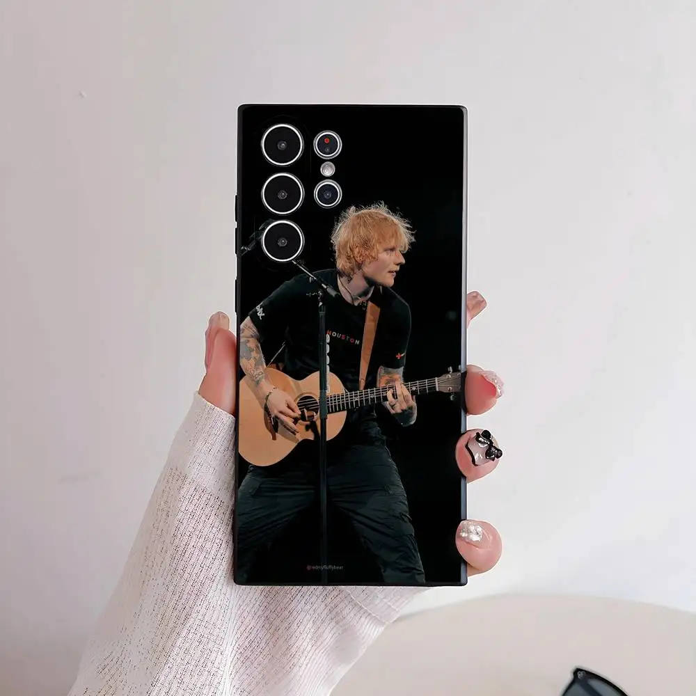 E-Ed Sheeran UK Singer Phone Case For Phone S Series S21 S22 S23 S24 S25 FE Plus Ultra TPU Soft To Skin-friendly Case