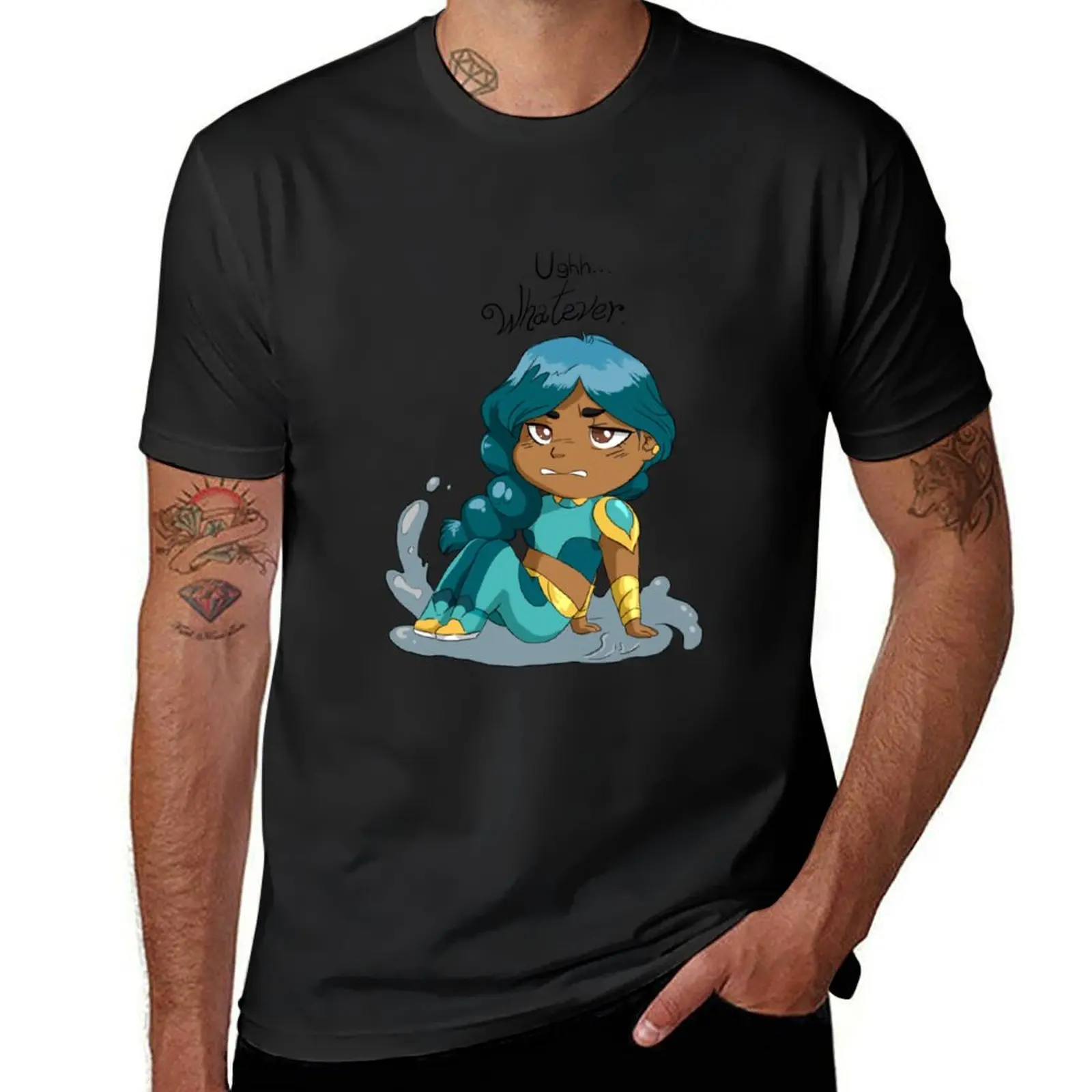 Chibi Mermista - Ugh... whatever T-Shirt vintage clothes anime clothes summer tops plus size tops t shirt for men