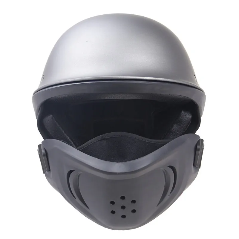 Otor cycle Ausrüstungen Motorrad Rogue Half Face Helm Punkt abnehmbare Kinn Sport helme Capasete