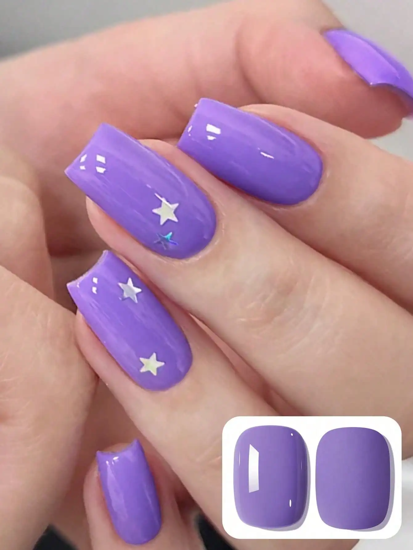 XEIJAYI 1 Stück Superhelles lavendelviolettes Nagellackgel glänzendes und festes Salon-Nagelgel-Nagelkunstwerkzeug für Frauen