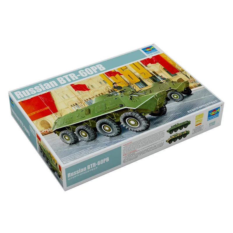 Trumpeter Assembled Combat Vehicle Model Kit 01544 Russian BTR-60PB Armored Carrier 1/35